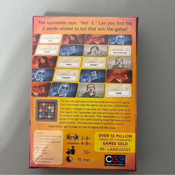 CodeNames Vlaada Chvatil Czech Games Edition Game SEALED Ages 10+  NEW - Picture 4 of 5